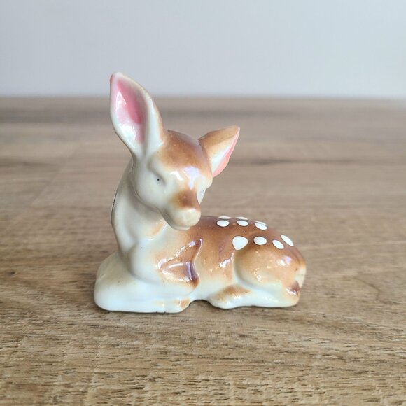 Set of 2 vintage ceramic deer figurines. - Picture 9 of 12